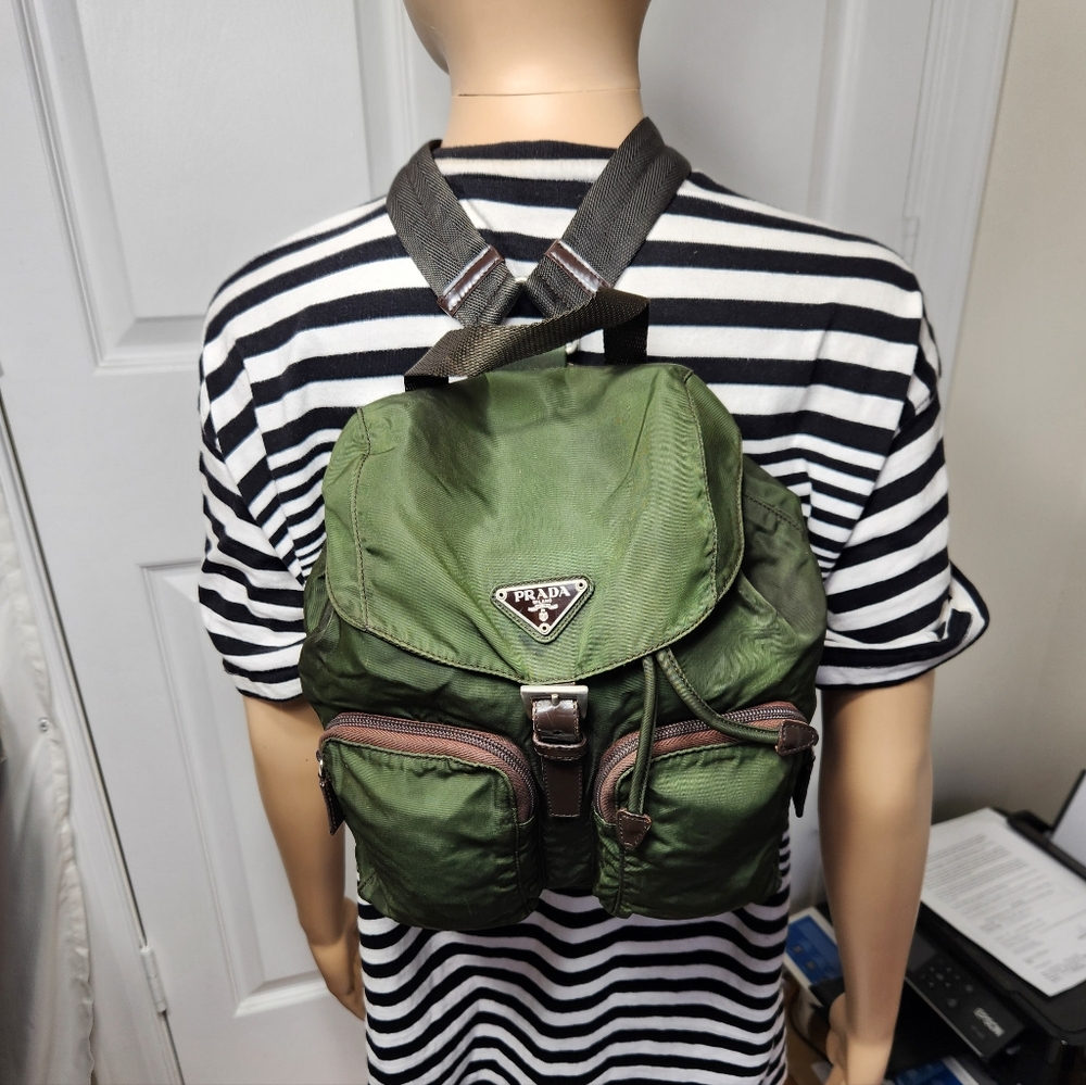 Prada Green Backpack - image 7